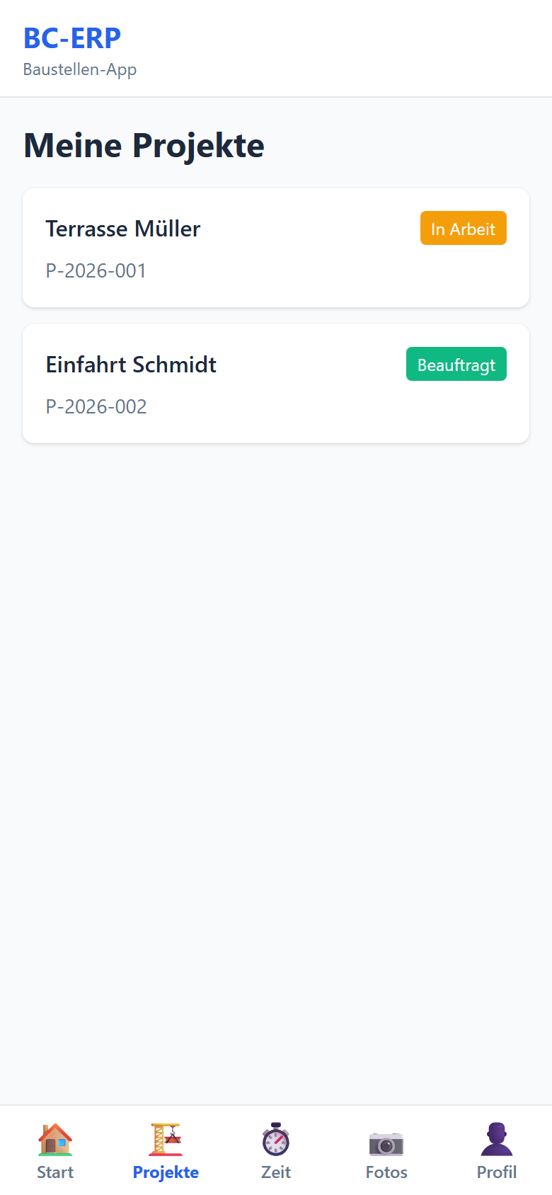 Projektliste