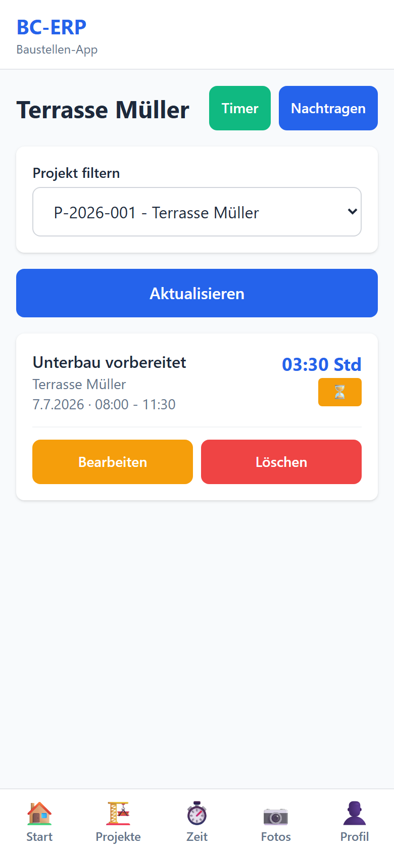 Zeitenliste